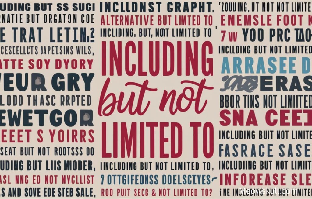 17 Other Ways To Say “Including But Not Limited To”