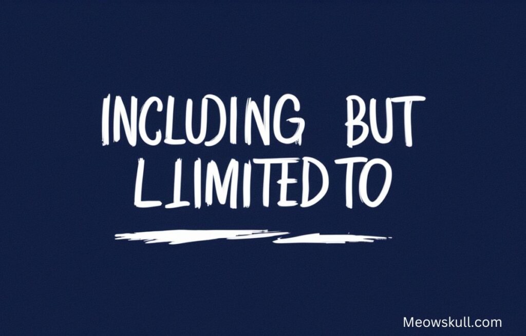 17 Other Ways To Say “Including But Not Limited To”