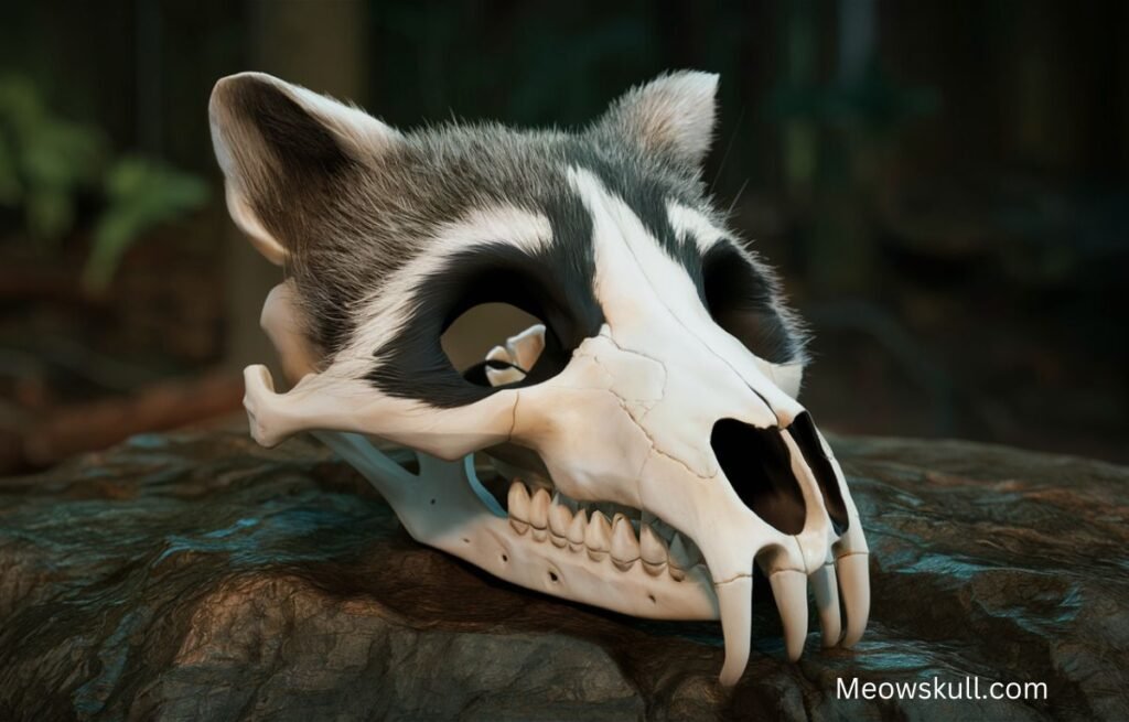 raccoon skull