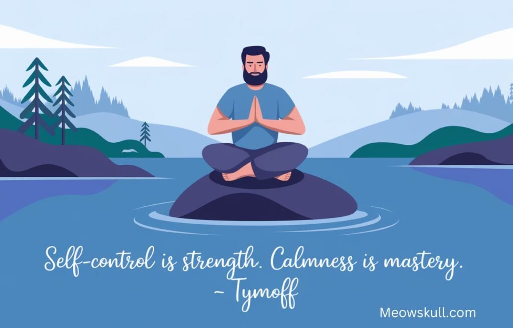 Self-control is strength. Calmness is mastery. You - Tymoff 